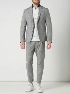 Rabatt ? Drykorn Slim Fit 2-Knopf-Sakko Mit Stretch-Anteil Modell 'Hurley' - Hellgrau ?