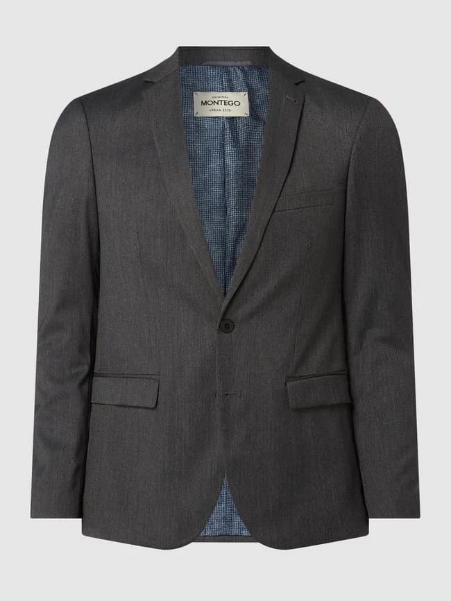 Bester Verkauf ? Montego Super Slim Fit 2-Knopf-Sakko Mit Stretch-Anteil - Anthrazit ? 1 Bester Verkauf ? Montego Super Slim Fit 2-Knopf-Sakko Mit Stretch-Anteil - Anthrazit ?