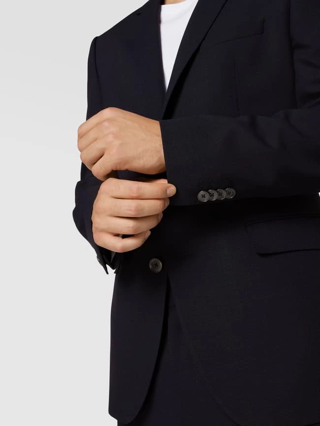 Bestpreis ? BOSS Regular Fit 2-Knopf-Sakko Mit Reverskragen Modell 'Jasper' - Marineblau ? 3 Bestpreis ? BOSS Regular Fit 2-Knopf-Sakko Mit Reverskragen Modell 'Jasper' - Marineblau ? – Bild 3