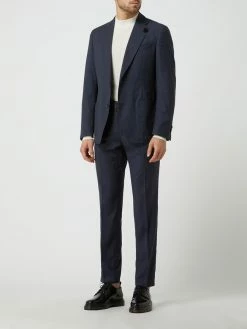 Bester Verkauf ⭐ Windsor Shaped Fit 2-Knopf-Sakko Aus Schurwolle Modell 'Travel-W' - Marineblau ?