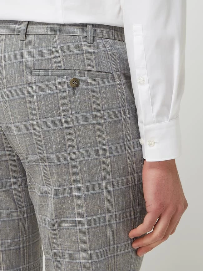 Bestpreis ? DIGEL Slim Fit Anzughose Mit Leinen-Anteil Modell 'Franco' - Mittelgrau ? 3 Bestpreis ? DIGEL Slim Fit Anzughose Mit Leinen-Anteil Modell 'Franco' - Mittelgrau ? – Bild 3