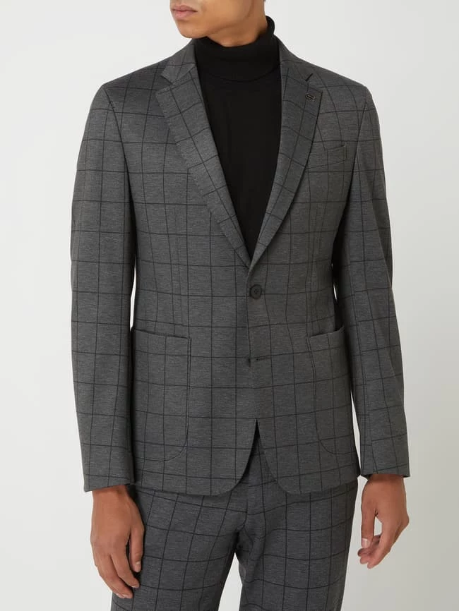 Bester Verkauf ✨ DIGEL Extra Slim Fit 2-Knopf-Sakko Mit Viskose-Anteil Modell 'Neel' - Mittelgrau ? 4 Bester Verkauf ✨ DIGEL Extra Slim Fit 2-Knopf-Sakko Mit Viskose-Anteil Modell 'Neel' - Mittelgrau ? – Bild 4
