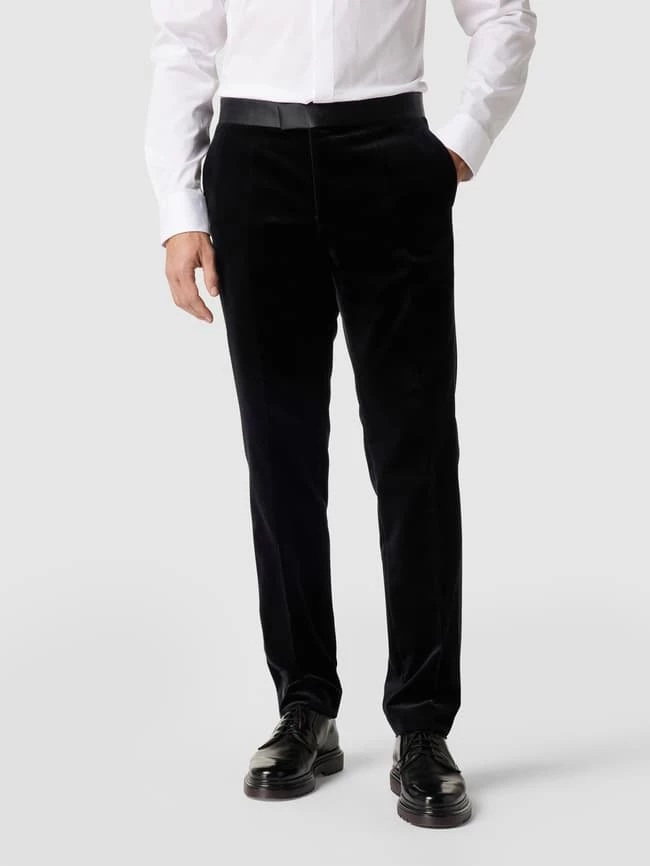 Coupon ? BOSS Slim Fit Anzughose Mit Kontrastbesatz - Schwarz ? 4 Coupon ? BOSS Slim Fit Anzughose Mit Kontrastbesatz - Schwarz ? – Bild 4