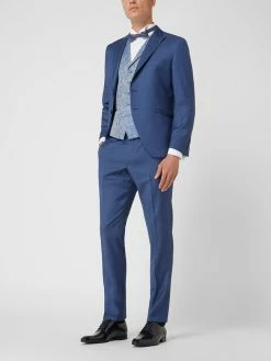 Beste Bewertungen von ✨ Wilvorst Slim Fit Anzughose Aus Wolle - Blau ❤️