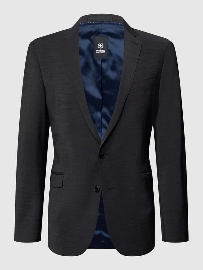Bestes Angebot ✔️ Strellson Slim Fit 2-Knopf-Sakko Mit Stretch-Anteil 'Flex Cross' - Anthrazit ✨ 2 Bestes Angebot ✔️ Strellson Slim Fit 2-Knopf-Sakko Mit Stretch-Anteil 'Flex Cross' - Anthrazit ✨ – Bild 2