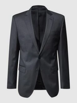 Neu ⌛ BOSS Slim Fit 2-Knopf-Sakko Aus Reiner Schurwolle - Dunkelgrau ?