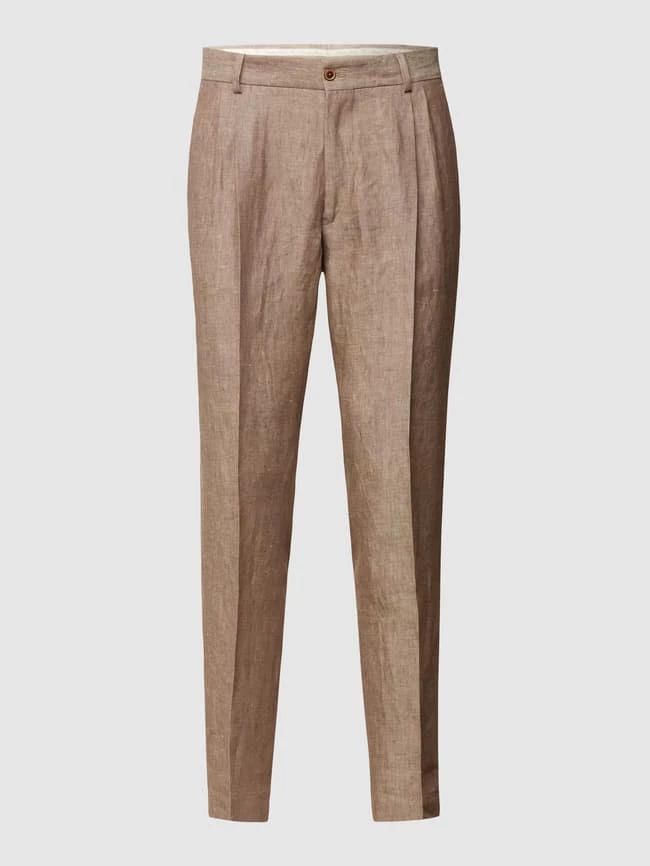 Am billigsten ⭐ CG - Club Of Gents Anzughose Mit Bundfalten - Hellbraun ? 2 Am billigsten ⭐ CG - Club Of Gents Anzughose Mit Bundfalten - Hellbraun ? – Bild 2