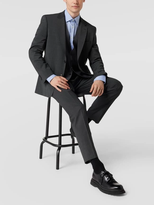 Billig ? BOSS Anzughose In Unifarbenem Design - Anthrazit ? 1 Billig ? BOSS Anzughose In Unifarbenem Design - Anthrazit ?