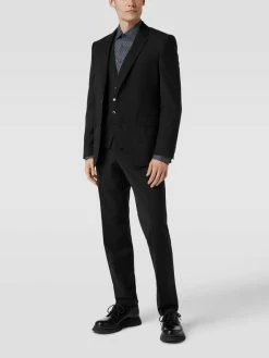 Am billigsten ✨ BOSS Anzughose In Unifarbenem Design - Schwarz ?