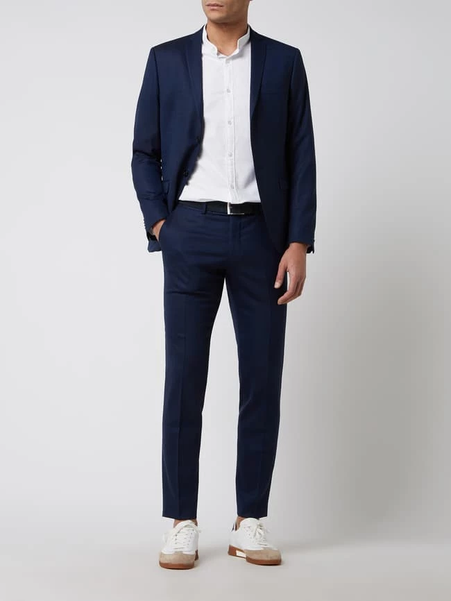 Bestpreis ? Tiger Of Sweden Slim Fit Anzughose Aus Woll-Elasthan-Mix Modell 'Gordon' - Royalblau ? 1 Bestpreis ? Tiger Of Sweden Slim Fit Anzughose Aus Woll-Elasthan-Mix Modell 'Gordon' - Royalblau ?