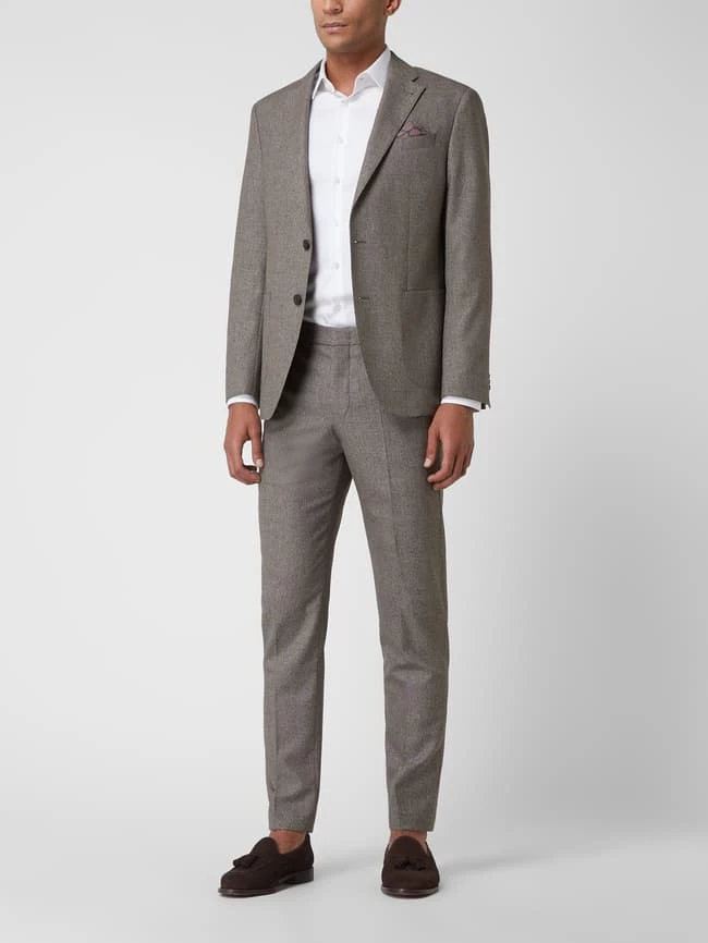 Blitzangebot ? Pierre Cardin Slim Fit 2-Knopf-Sakko Mit Stretch-Anteil Modell 'Michel' - Aubergine Meliert ? 1 Blitzangebot ? Pierre Cardin Slim Fit 2-Knopf-Sakko Mit Stretch-Anteil Modell 'Michel' - Aubergine Meliert ?