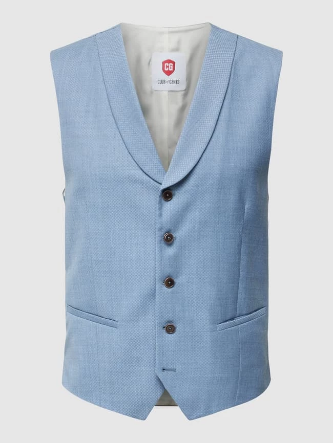 Neu ? CG - Club Of Gents Weste Mit Strukturmuster Modell 'PHILIPP' - Hellblau ? 1 Neu ? CG - Club Of Gents Weste Mit Strukturmuster Modell 'PHILIPP' - Hellblau ?