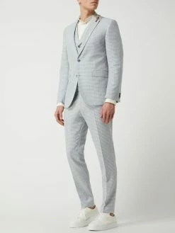 Bestpreis ? CG - Club Of Gents Slim Fit 2-Knopf-Sakko Mit Leinen-Anteil Modell 'Paul' - Hellblau ✨