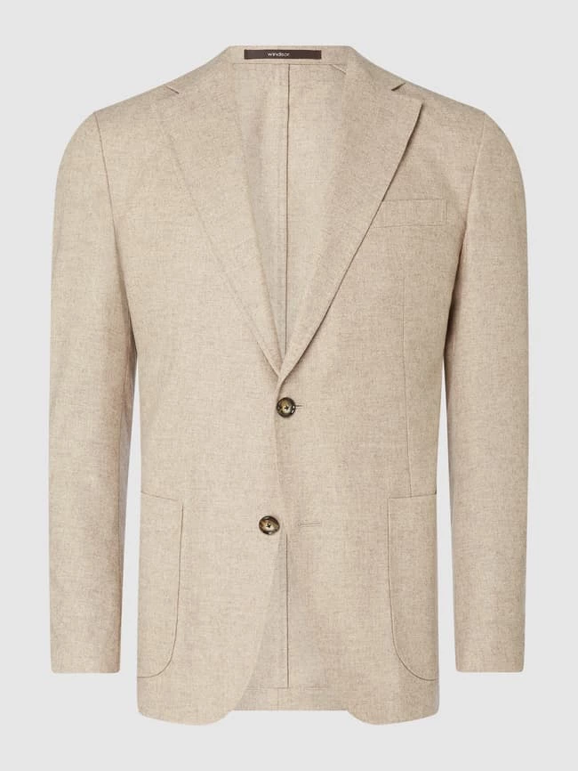 Aktion ? Windsor Shaped Fit 2-Knopf-Sakko Mit Kaschmir-Anteil Modell 'Giro' - Beige ? 1 Aktion ? Windsor Shaped Fit 2-Knopf-Sakko Mit Kaschmir-Anteil Modell 'Giro' - Beige ?