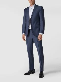 Bester Verkauf ? Carl Gross Modern Fit 2-Knopf-Sakko Aus Schurwolle - Blau ?