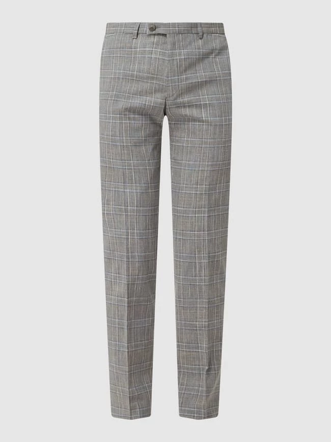 Bestpreis ? DIGEL Slim Fit Anzughose Mit Leinen-Anteil Modell 'Franco' - Mittelgrau ? 2 Bestpreis ? DIGEL Slim Fit Anzughose Mit Leinen-Anteil Modell 'Franco' - Mittelgrau ? – Bild 2