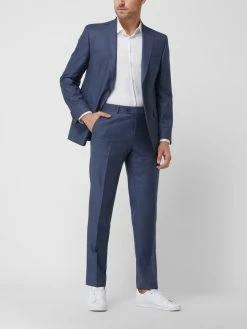 Großhandel ? Carl Gross Anzughose Aus Schurwolle Modell 'Stevenson' - Rauchblau ?