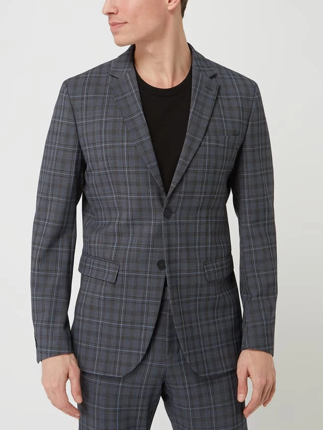 Aktion ✨ Selected Homme Slim Fit 2-Knopf-Sakko Mit Woll-Anteil Modell 'Elon' - Dunkelblau ? 4 Aktion ✨ Selected Homme Slim Fit 2-Knopf-Sakko Mit Woll-Anteil Modell 'Elon' - Dunkelblau ? – Bild 4