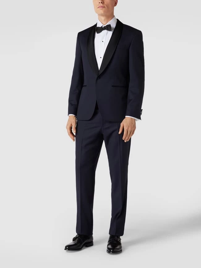 Auslauf ? BOSS Slim Fit Anzughose Mit Kontraststreifen - Marineblau ? 1 Auslauf ? BOSS Slim Fit Anzughose Mit Kontraststreifen - Marineblau ?