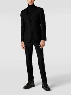 Neu ✔️ HUGO 2-Knopf-Sakko Mit Strukturmuster Modell 'Henry' - Schwarz ?