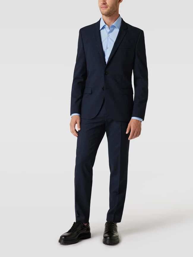 Budget ✨ HUGO Hose Mit Bügelfalten Modell 'Hesten' - Marineblau ? 1 Budget ✨ HUGO Hose Mit Bügelfalten Modell 'Hesten' - Marineblau ?