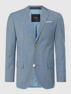 Blitzangebot ? Pierre Cardin Regular Fit 2-Knopf-Sakko Mit Schurwoll-Anteil Modell 'Grant' - 'Futureflex' - Marineblau ?