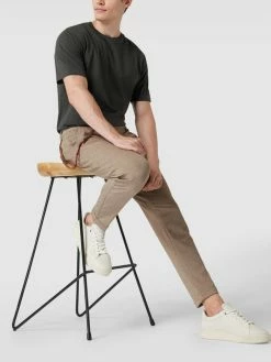 Aktion ? CG - Club Of Gents Stoffhose Mit Hahnentrittmuster - Beige ?