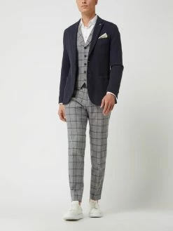 Aktion ? CG - Club Of Gents Slim Fit 2-Knopf-Sakko Aus Jersey Modell 'Carter' - Blau ?