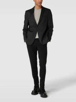 Neu ⌛ Christian Berg Men 2-Knopf-Sakko Mit Reverskragen - Anthrazit ?