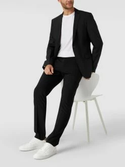 Brandneu ⌛ Strellson Business-Hose Mit Stretch-Anteil - Schwarz ?