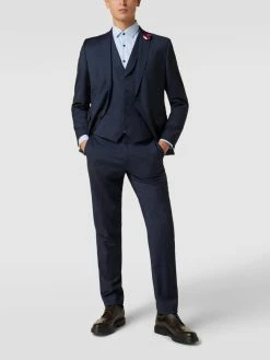 Aktion ? CG - Club Of Gents Slim Fit Anzughose Mit Stretch-Anteil - Marineblau ❤️