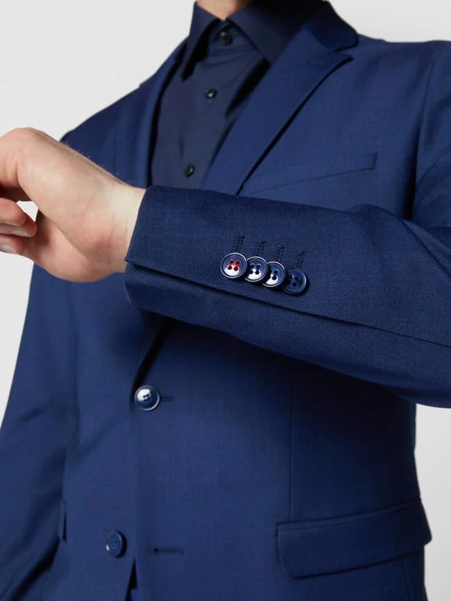 Angebote ? CG - Club Of Gents Slim Fit 2-Knopf-Sakko Mit Pattentaschen Modell 'Caden' - Marineblau ? 3 Angebote ? CG - Club Of Gents Slim Fit 2-Knopf-Sakko Mit Pattentaschen Modell 'Caden' - Marineblau ? – Bild 3