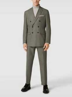 Großhandel ? Selected Homme Comfort Fit Anzughose Mit Strukturmuster Modell 'DAXLOGAN' - Hellgrau ?