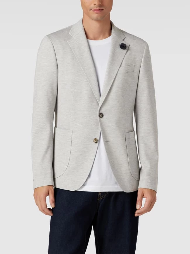 Bestes Angebot ? JOOP! Collection Sakko Mit Floralem Detail Modell 'Hoverest-J28' - Hellgrau ? 4 Bestes Angebot ? JOOP! Collection Sakko Mit Floralem Detail Modell 'Hoverest-J28' - Hellgrau ? – Bild 4