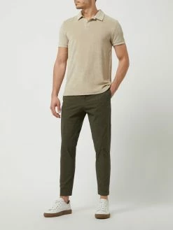 Auslauf ? Cinque Anzughose Mit Verkürztem Bein Und Stretch-Anteil Modell 'Cijuno' - Olivgrün Meliert ✔️