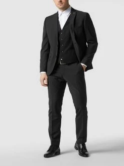 Angebote ? CG - Club Of Gents Weste Mit Leistentaschen Modell 'Carlto' - Schwarz ?