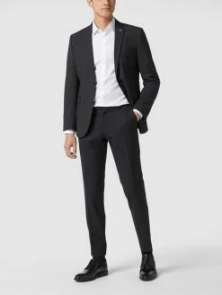 Am billigsten ? CG - Club Of Gents Slim Fit Anzughose Aus Schurwolle Modell 'Cedric' - Dunkelgrau ✔️