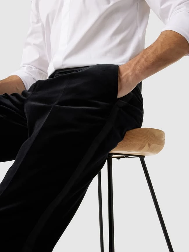 Coupon ? BOSS Slim Fit Anzughose Mit Kontrastbesatz - Schwarz ? 3 Coupon ? BOSS Slim Fit Anzughose Mit Kontrastbesatz - Schwarz ? – Bild 3