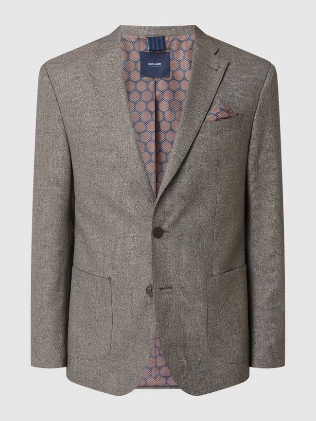 Blitzangebot ? Pierre Cardin Slim Fit 2-Knopf-Sakko Mit Stretch-Anteil Modell 'Michel' - Aubergine Meliert ? 2 Blitzangebot ? Pierre Cardin Slim Fit 2-Knopf-Sakko Mit Stretch-Anteil Modell 'Michel' - Aubergine Meliert ? – Bild 2