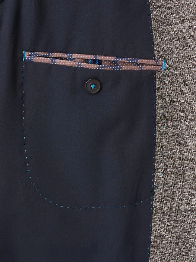 Blitzangebot ? Pierre Cardin Slim Fit 2-Knopf-Sakko Mit Stretch-Anteil Modell 'Michel' - Aubergine Meliert ? 6 Blitzangebot ? Pierre Cardin Slim Fit 2-Knopf-Sakko Mit Stretch-Anteil Modell 'Michel' - Aubergine Meliert ? – Bild 6