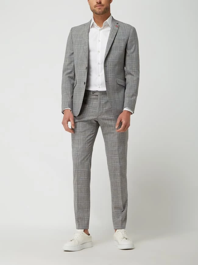 Bestpreis ? DIGEL Slim Fit Anzughose Mit Leinen-Anteil Modell 'Franco' - Mittelgrau ? 1 Bestpreis ? DIGEL Slim Fit Anzughose Mit Leinen-Anteil Modell 'Franco' - Mittelgrau ?