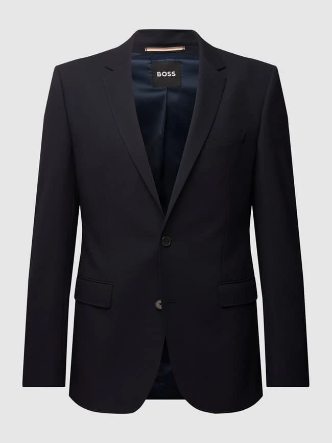 Bestpreis ? BOSS Regular Fit 2-Knopf-Sakko Mit Reverskragen Modell 'Jasper' - Marineblau ? 2 Bestpreis ? BOSS Regular Fit 2-Knopf-Sakko Mit Reverskragen Modell 'Jasper' - Marineblau ? – Bild 2