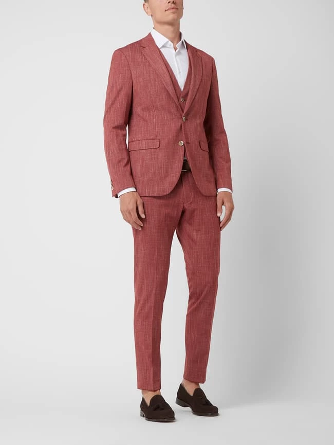 Top 10 ? MCNEAL Anzughose Mit Strukturmuster - Hellrot ? 1 Top 10 ? MCNEAL Anzughose Mit Strukturmuster - Hellrot ?