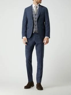 Rabatt ? Atelier Torino Slim Fit Anzughose Mit Leinen-Anteil - Marineblau ?