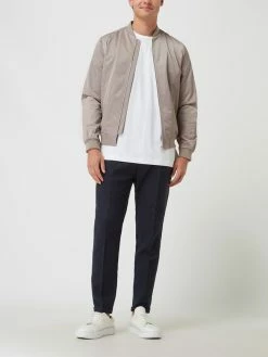 Großhandel ? Windsor Shaped Fit Anzughose Aus Leinenmischung Modell 'Sapo' - Marineblau ?