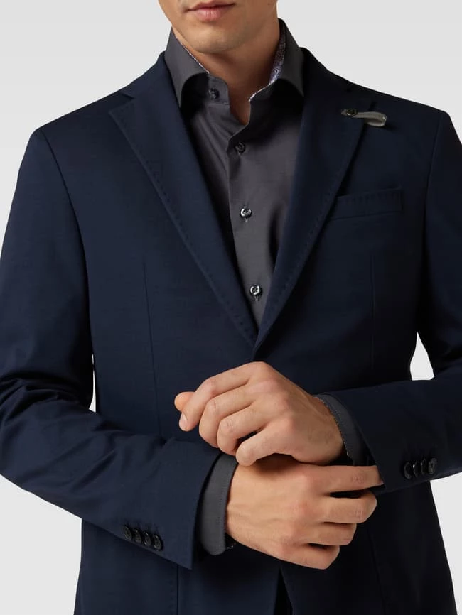 Blitzangebot ? Baldessarini Slim Fit 2-Knopfsakko Mit Anstecknadel Modell 'Seba' - Marineblau ? 3 Blitzangebot ? Baldessarini Slim Fit 2-Knopfsakko Mit Anstecknadel Modell 'Seba' - Marineblau ? – Bild 3