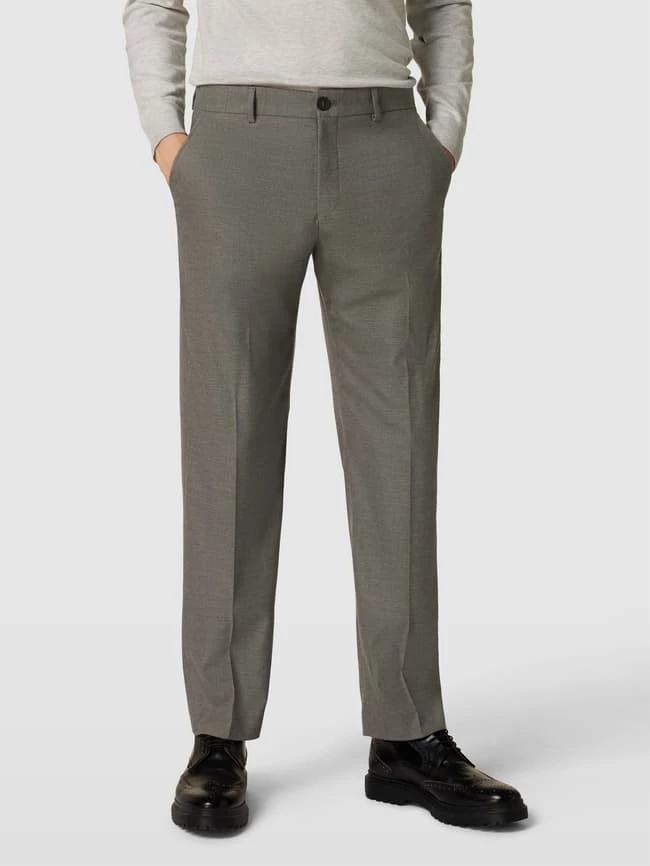 Großhandel ? Selected Homme Comfort Fit Anzughose Mit Strukturmuster Modell 'DAXLOGAN' - Hellgrau ? 4 Großhandel ? Selected Homme Comfort Fit Anzughose Mit Strukturmuster Modell 'DAXLOGAN' - Hellgrau ? – Bild 4