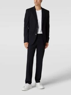 Bestpreis ? BOSS Regular Fit 2-Knopf-Sakko Mit Reverskragen Modell 'Jasper' - Marineblau ?