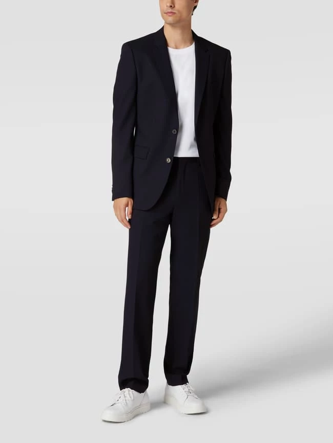 Bestpreis ? BOSS Regular Fit 2-Knopf-Sakko Mit Reverskragen Modell 'Jasper' - Marineblau ? 1 Bestpreis ? BOSS Regular Fit 2-Knopf-Sakko Mit Reverskragen Modell 'Jasper' - Marineblau ?