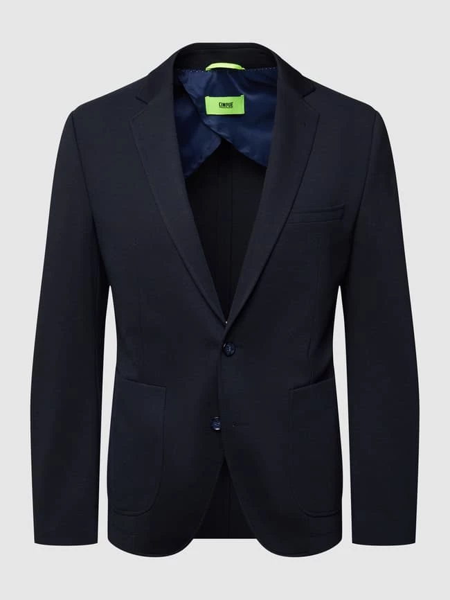Auslauf ✨ Cinque Slim Fit 2-Knopf-Sakko Aus Jersey Modell 'Cidatini' - Marineblau ? 2 Auslauf ✨ Cinque Slim Fit 2-Knopf-Sakko Aus Jersey Modell 'Cidatini' - Marineblau ? – Bild 2